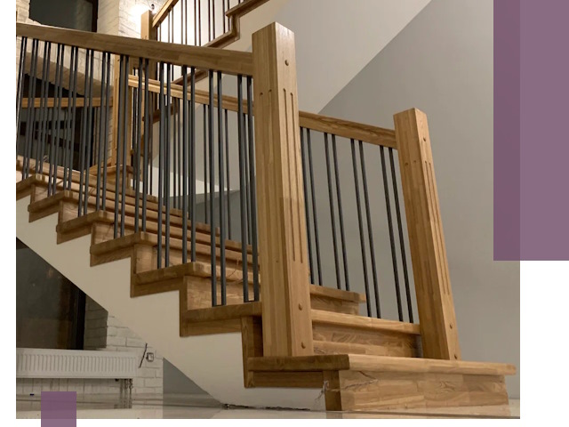 Реставрация деревянных и металлических лестниц в Павлове