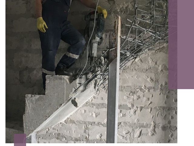 Демонтаж металлических и бетонных лестниц в Павлове