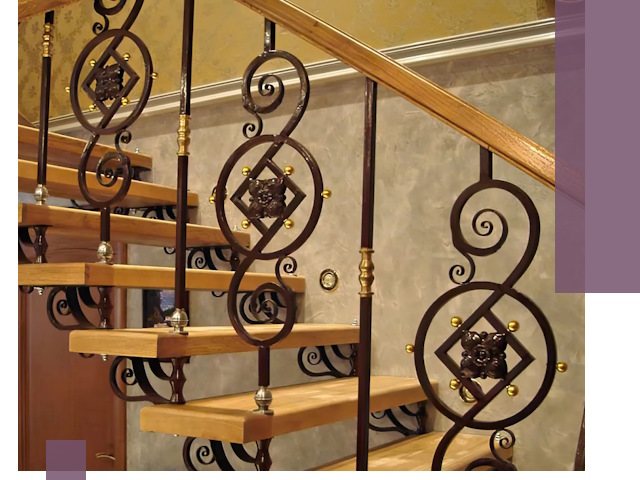 Изготовление кованых лестниц под ключ в Павлове