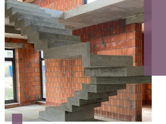 Изготовление бетонных лестниц под ключ в Павлове