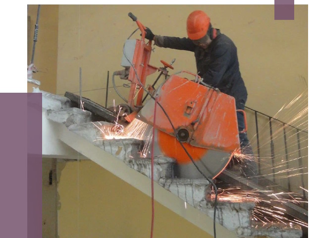 Демонтаж бетонных лестниц в Павлове от 4562 руб. за м2 | ПРОЛЁТ-Пвв