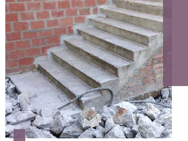 Демонтаж бетонных лестниц в Павлове: быстро и безопасно