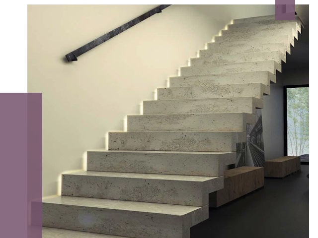 Облицовка бетонных лестниц в Павлове от 4562 руб/м2 