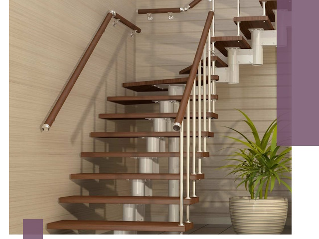 Изготовление модульных лестниц под ключ в Павлове