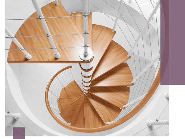 Изготовление винтовых лестниц под ключ в Павлове