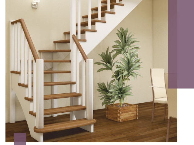 Г-образные лестницы под ключ в Павлове — изготовление и монтаж