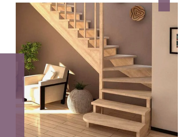 Изготовление Г-образных лестниц в Павлове от 18753 руб. 