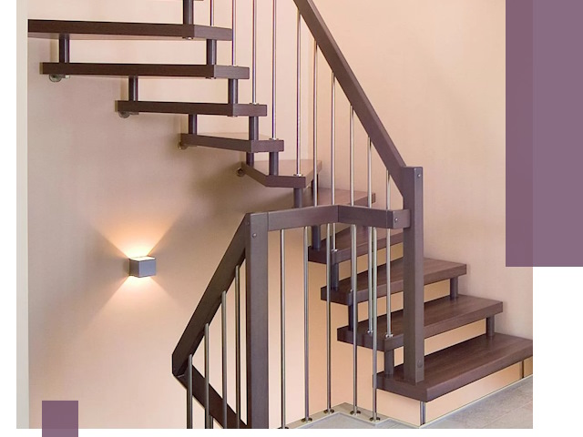 Изготовление лестниц на больцах в Павлове под ключ