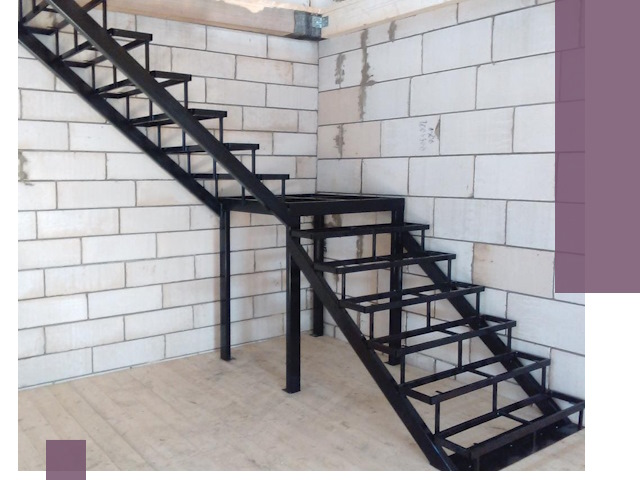 Лестницы на металлокаркасе под ключ в Павлове — изготовление и монтаж