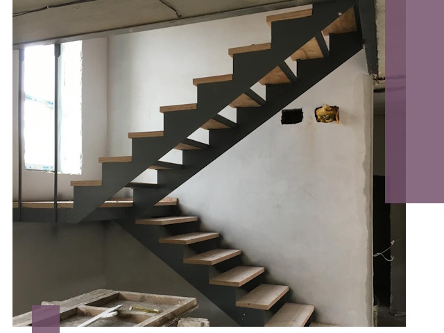 Изготовление лестниц на металлокаркасе в Павлове от производителя