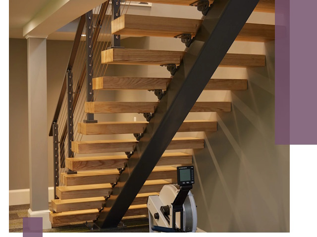 Лестницы на монокосоурах под ключ в Павлове - изготовление и монтаж