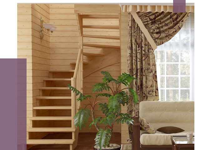 Лестницы для дачи в Павлове от 75267 руб.  | ПРОЛЁТ-Пвв