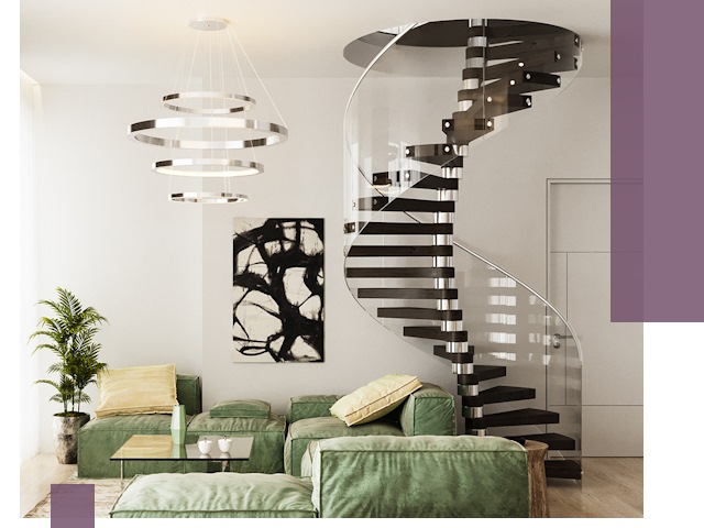 Лестницы для двухуровневой квартиры в Павлове — изготовление и монтаж