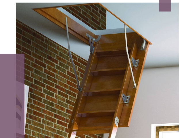 Установка чердачной лестницы в Павлове от 7755 руб. | ПРОЛЁТ-Пвв