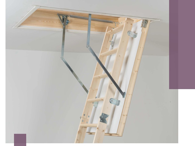 Установка чердачной лестницы под ключ в Павлове