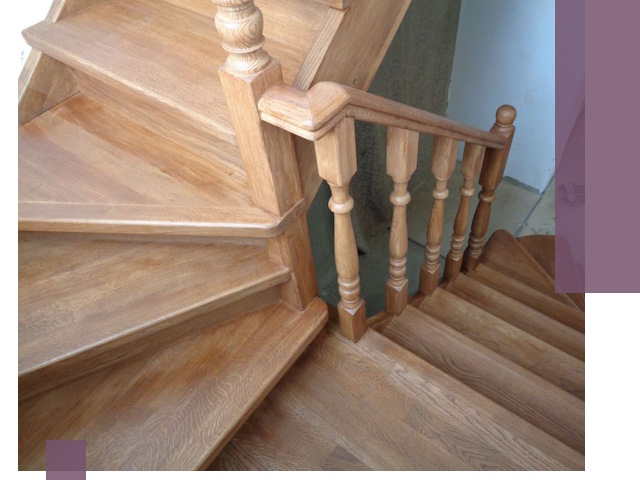 Дубовые лестницы под ключ в Павлове: изготовление и монтаж