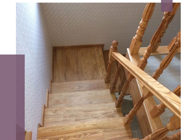 Сосновые лестницы в Павлове под ключ от 8008 руб.  | ПРОЛЁТ-Пвв