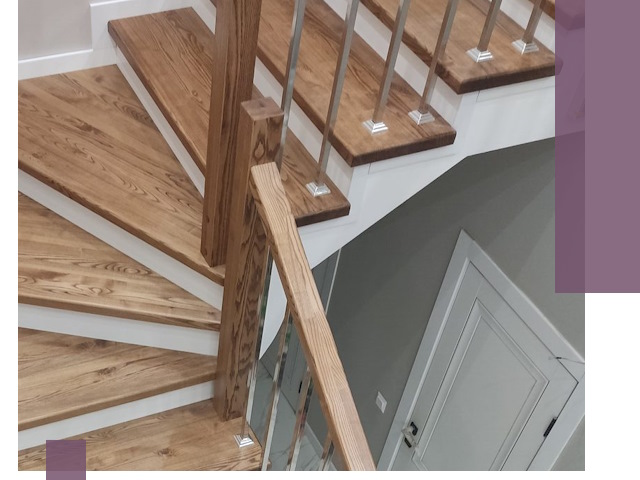 Обшивка металлических лестниц под ключ в Павлове