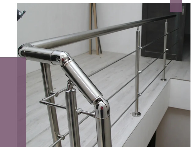 Перила из нержавеющей стали в Павлове от 8921 руб. под ключ | ПРОЛЁТ-Пвв