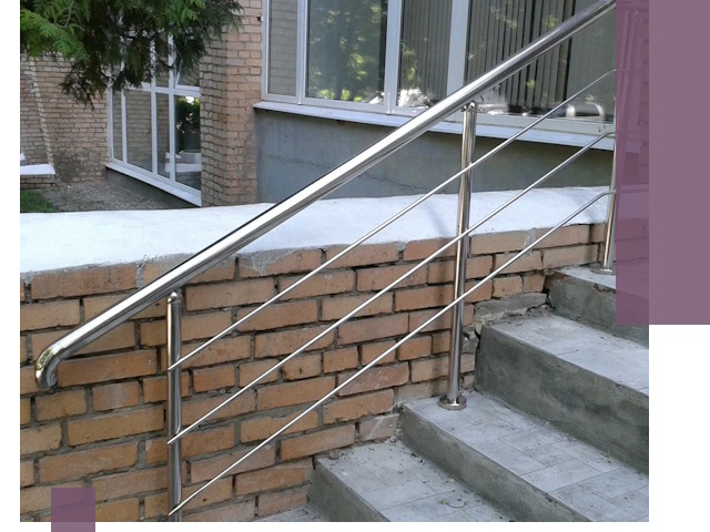 Перила из нержавеющей стали высокого качества в Павлове
