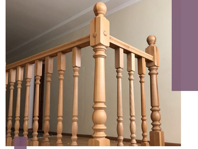 Деревянные перила на заказ в Павлове: монтаж и изготовление