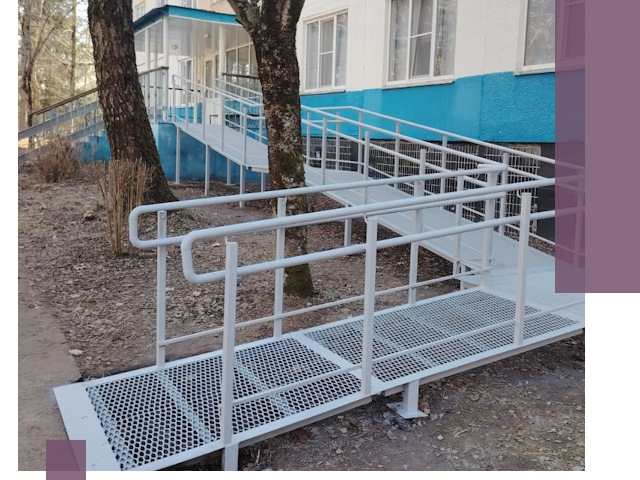 Пандусы под ключ в Павлове: изготовление, монтаж и демонтаж