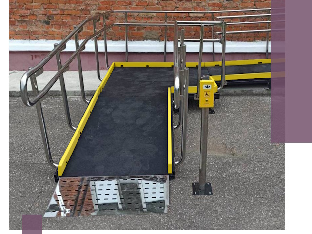 Изготовление наклонных пандусов для инвалидов в Павлове