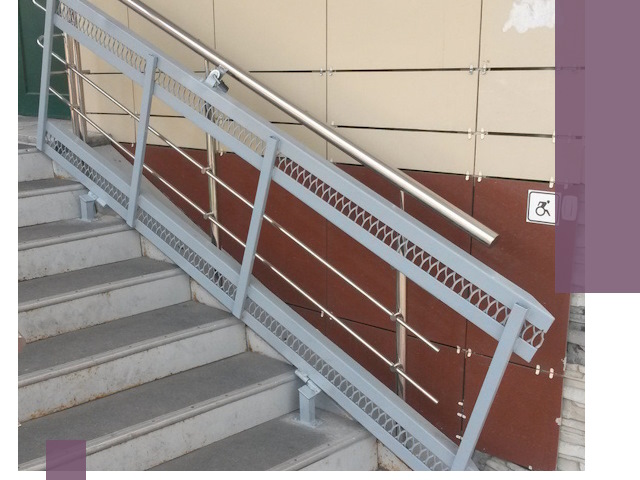 Изготовление откидных пандусов под ключ в Павлове