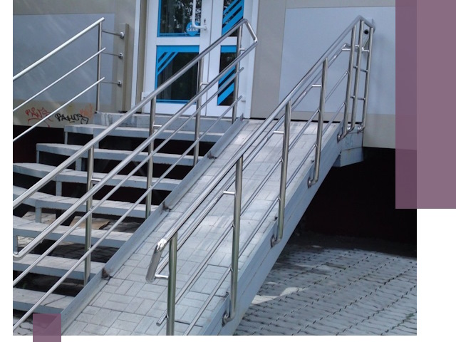 Пандус на крыльцо под ключ в Павлове: монтаж и изготовление