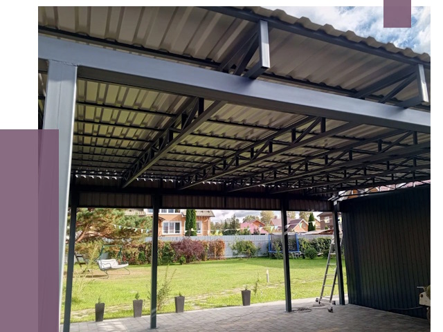 Монтаж навесов в Павлове от 7299 руб. — установка навеса | ПРОЛЁТ-Пвв