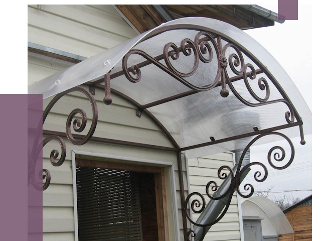 Изготовление козырьков в Павлове от 7299 руб. — заказать | ПРОЛЁТ-Пвв