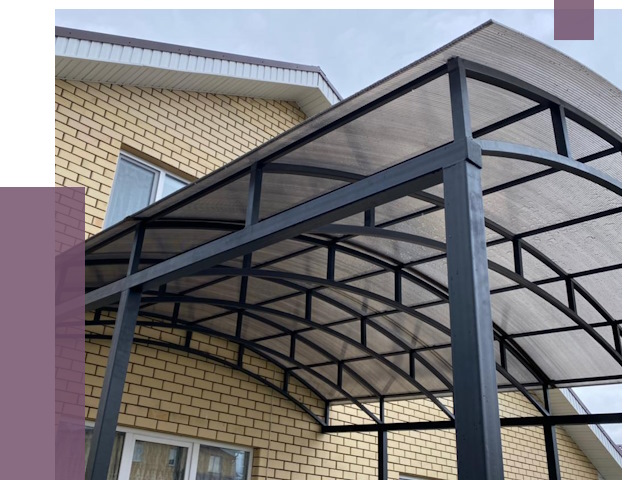 Монтаж козырьков в Павлове от 11404 руб. | ПРОЛЁТ-Пвв