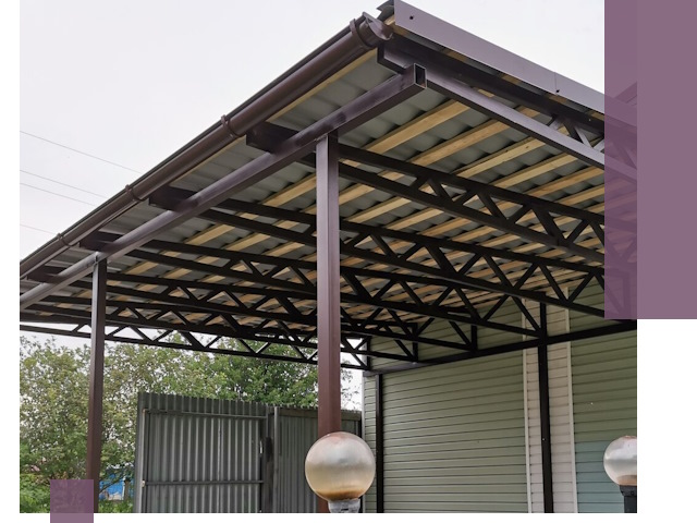 Навесы под ключ в Павлове: изготовление, монтаж и гарантия