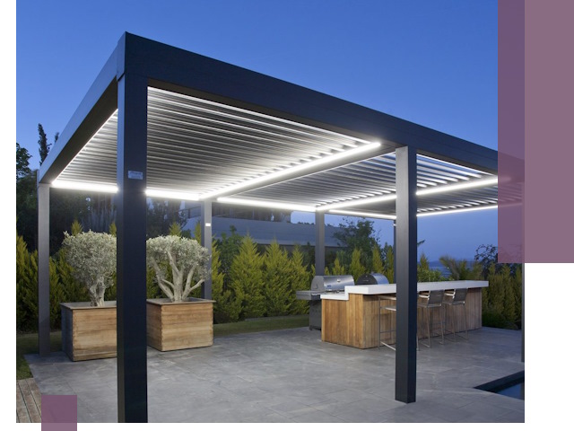 Навесы отдельно стоящие под ключ в Павлове из металла и поликарбоната