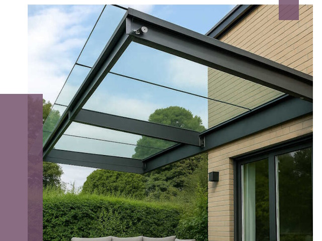 Стеклянные навесы и козырьки в Павлове от 12164 руб.