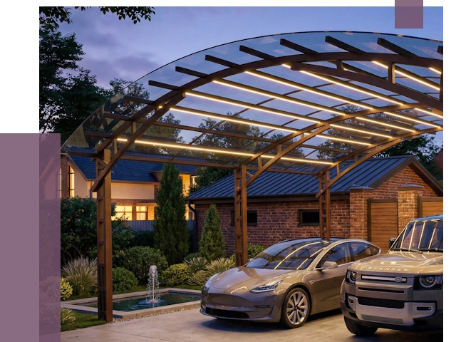 Металлические навесы в Павлове от 12570 руб. под ключ — ПРОЛЁТ-Пвв