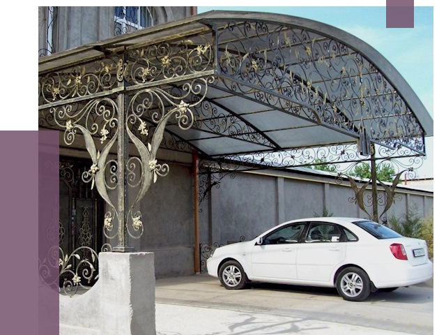 Кованые навесы в Павлове от 14445 руб. | ПРОЛЁТ-Пвв
