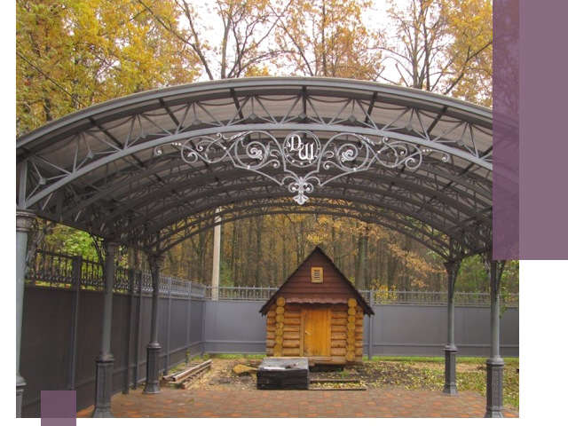 Кованые навесы премиум-класса под заказ в Павлове