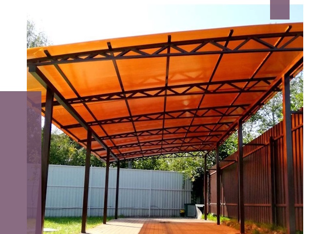 Односкатные навесы под ключ в Павлове от 13026 руб. 