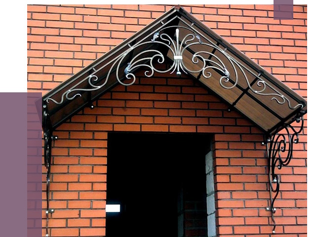 Металлические козырьки в Павлове от 10593 руб. 