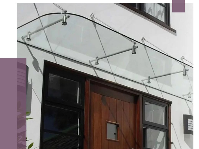 Стеклянные козырьки в Павлове от 18753 руб. | ПРОЛЁТ-Пвв