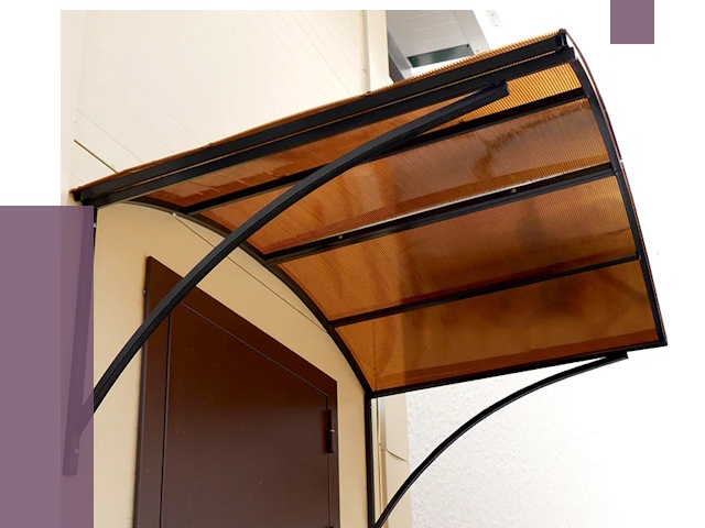 Недорогие козырьки в Павлове от 7522 руб.  | ПРОЛЁТ-Пвв