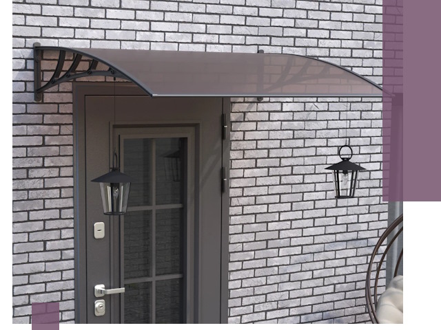 Недорогие козырьки и навесы под ключ в Павлове