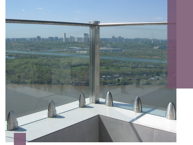 Стеклянные парапеты премиум класса в Павлове для домов и бизнесов