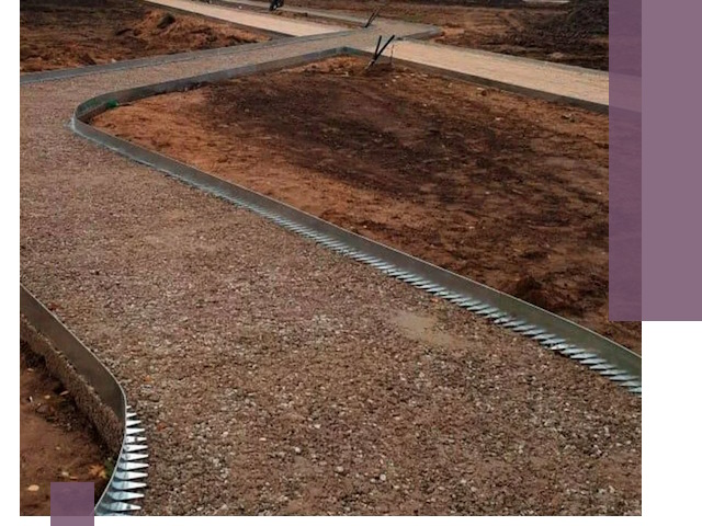 Металлические бордюры под ключ в Павлове — изготовление и монтаж