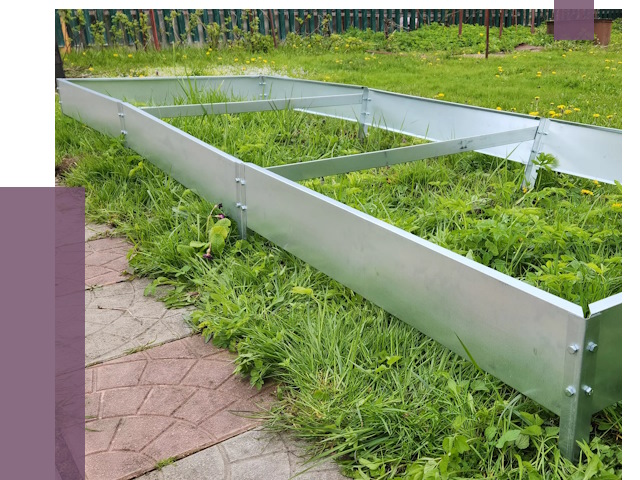 Металлические бордюры для грядок в Павлове от 1774 руб. 