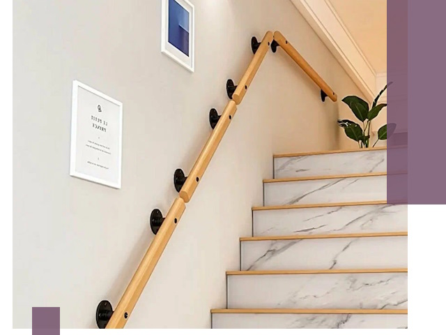 Поручни металлические и деревянные под ключ в Павлове