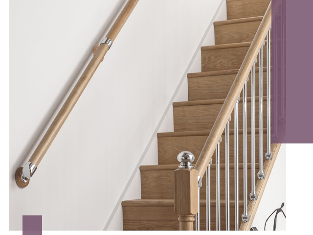 Пристенные поручни из стали и нержавейки под монтаж в Павлове