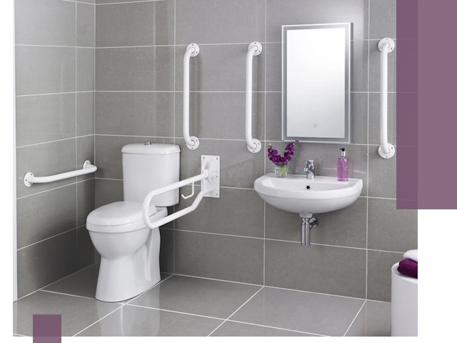 Поручни для санузлов в Павлове: установка, ремонт и монтаж